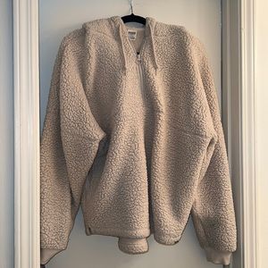 Oversized Pink Quarter Zip Jacket